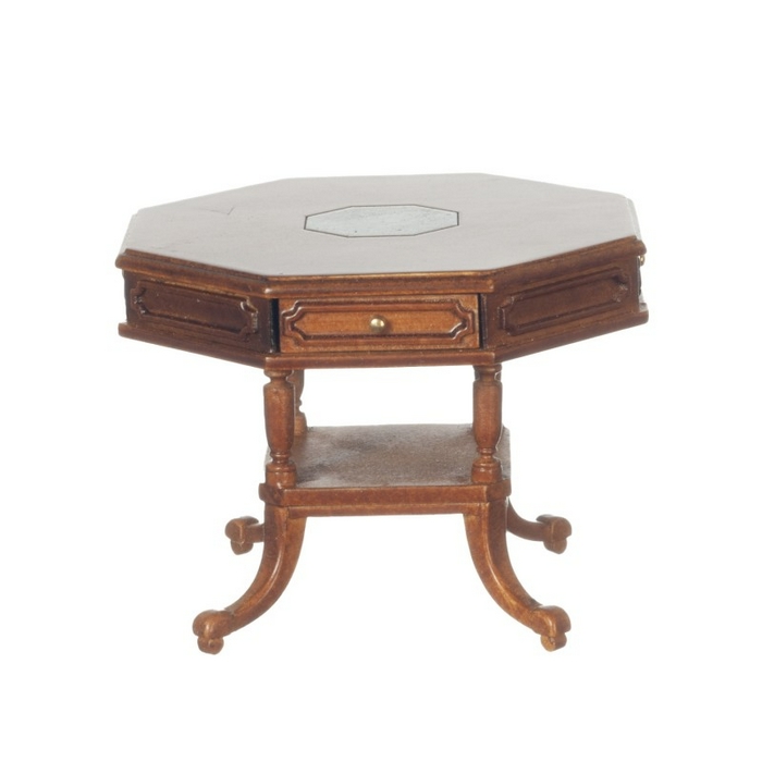 Octagonal Table with Four Drawers
